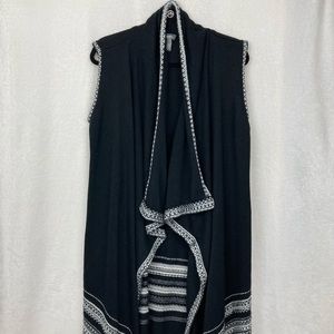 Neiman Marcus Women’s Waterfall Open Vest Duster sz Medium Wool Blend